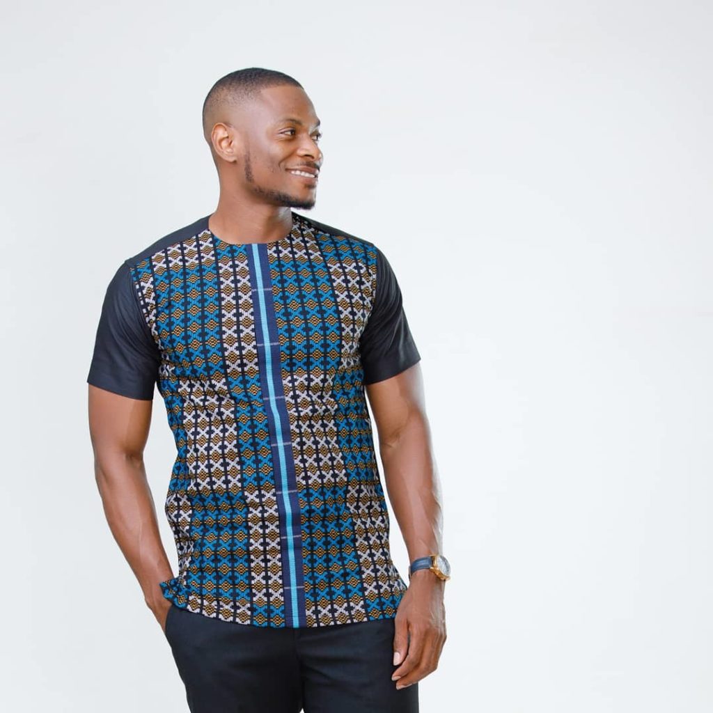 Black Kente Print Flothes Shirt – Zedi