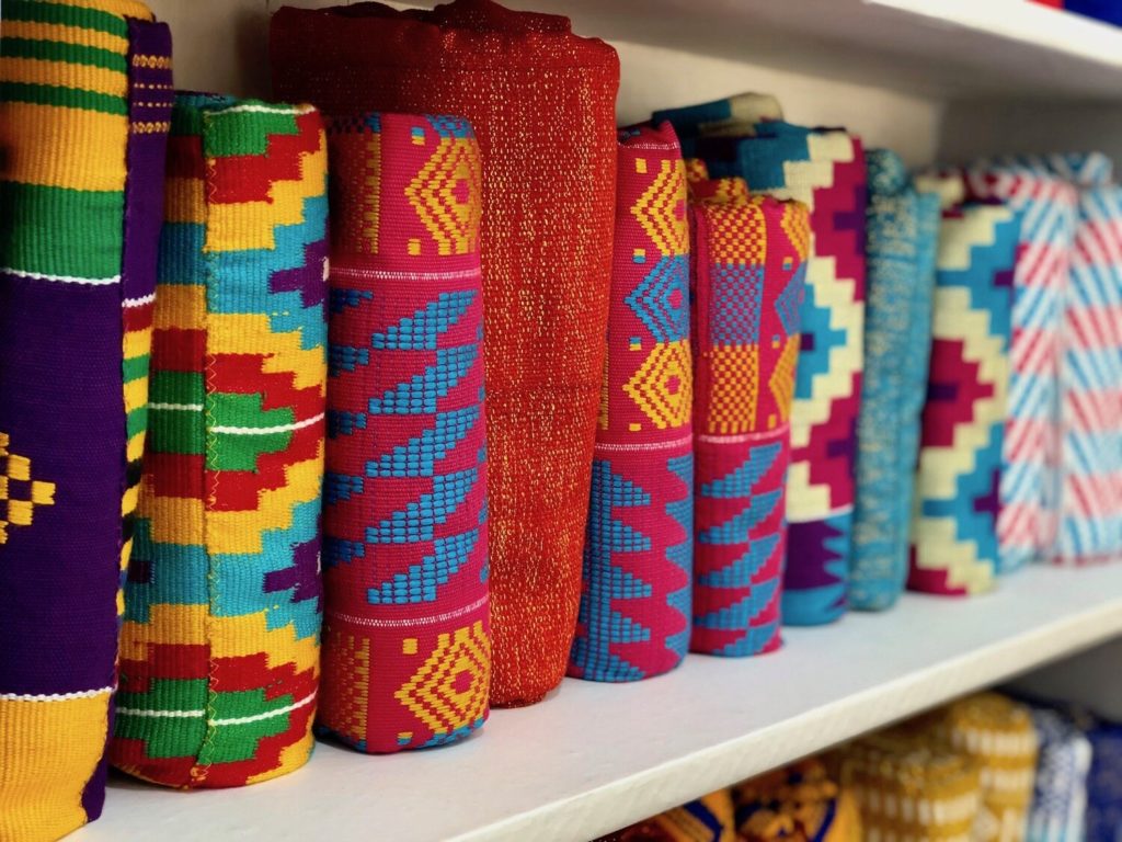 Kente Handwoven Cloth Asante Ghana African Art Ashanti Textile Fabric 6  yards